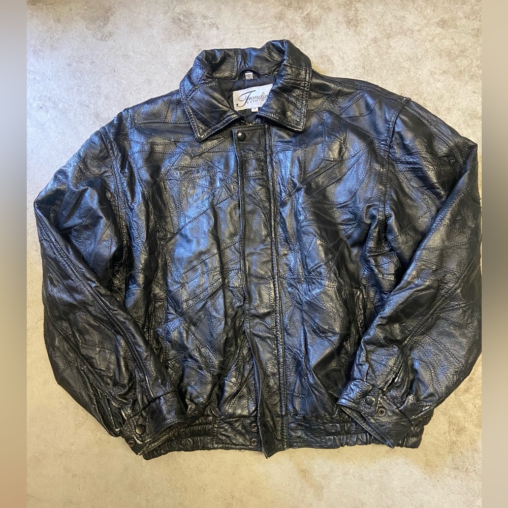 Men's Frondini Fasions Leather Jacket Size Medium